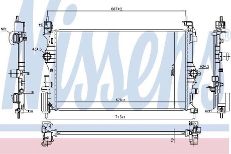 Радiатор NISSENS 630785