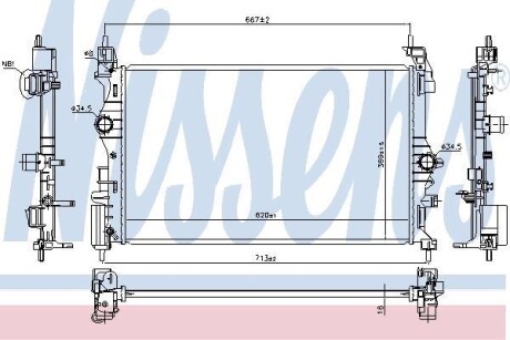 Радiатор NISSENS 630786