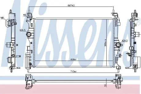 Радiатор NISSENS 630786