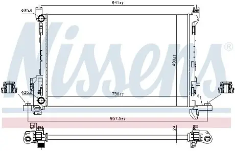 Радиатор NISSENS 630803