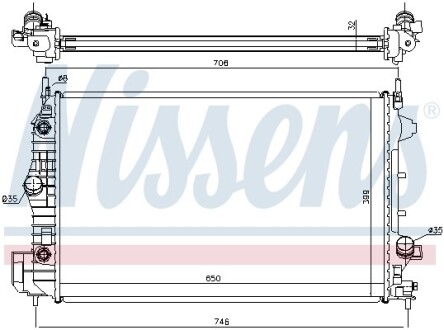 Радиатор NISSENS 63113A