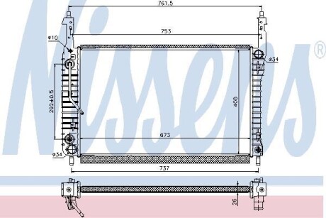 Радиатор NISSENS 63119