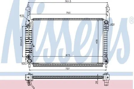 Радiатор NISSENS 63119