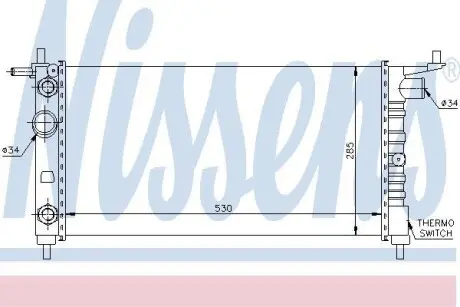 Радиатор NISSENS 63284