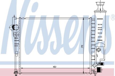 Радиатор охлаждения PEUGEOT 405 (выр-во) NISSENS 63465