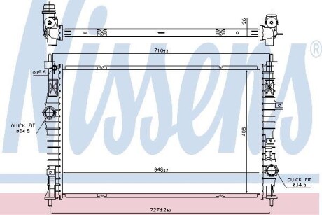 Радiатор NISSENS 636042