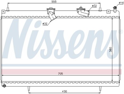 Радiатор NISSENS 63619