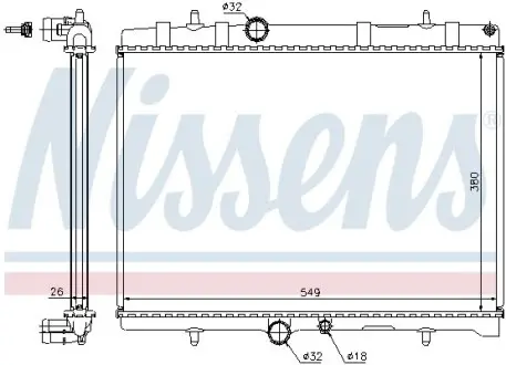 Радіатор охолодження NISSENS 63689A