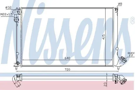 Радиатор охлаждения NISSENS 63731