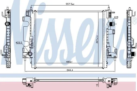 Радiатор NISSENS 637659