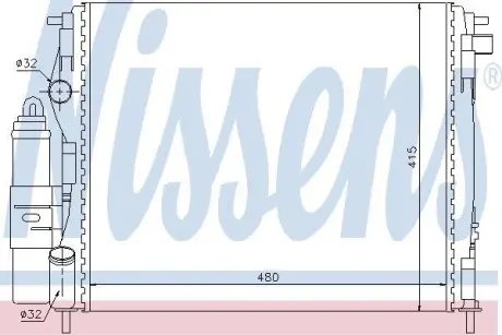 Радіатор NISSENS 63773