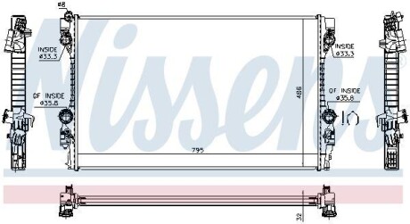 Радіатор охолодження NISSENS 63779