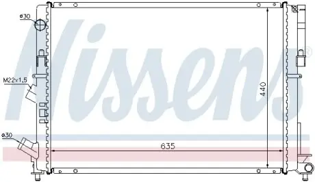 Радіатор охолодження NISSENS 63838