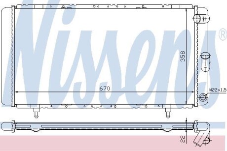 Радiатор NISSENS 63911A