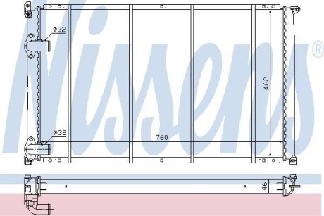 Радіатор охолодження NISSENS 63922