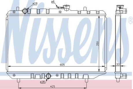 Радiатор NISSENS 64154