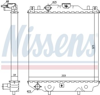 Радіатор охолодження NISSENS 64174A