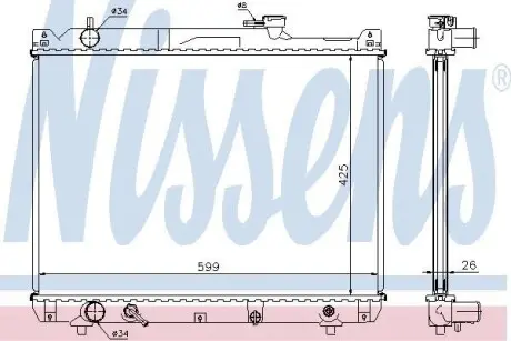 Радиатор NISSENS 64194A