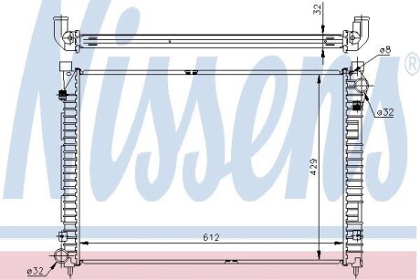 Радиатор охлаждения NISSENS 64301A