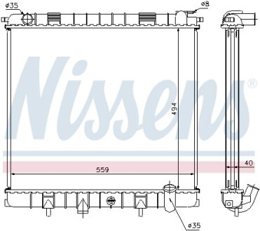 Радиатор NISSENS 64302A