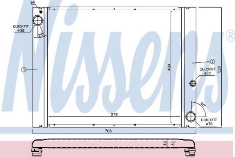Радиатор NISSENS 64325