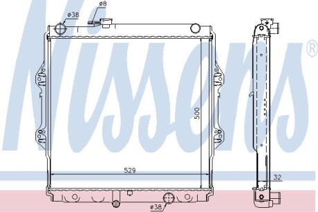 Радiатор NISSENS 64598A