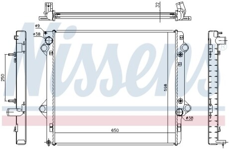 Радiатор NISSENS 646804