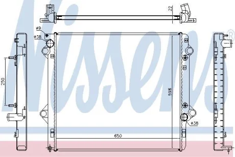 Радiатор NISSENS 646805