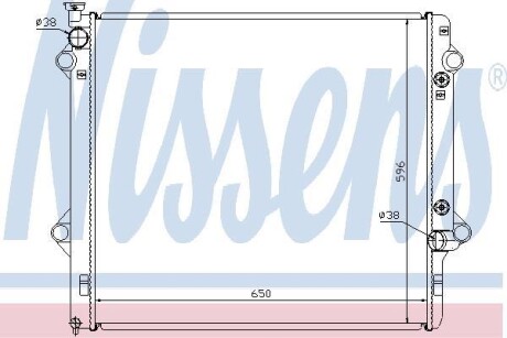 Радiатор NISSENS 646806