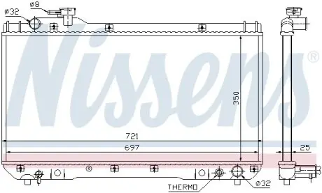 Радіатор охолодження NISSENS 64706