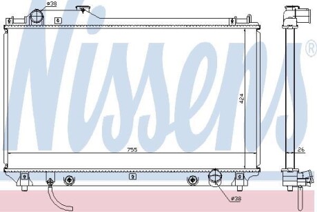 Радиатор охлаждения NISSENS 64764