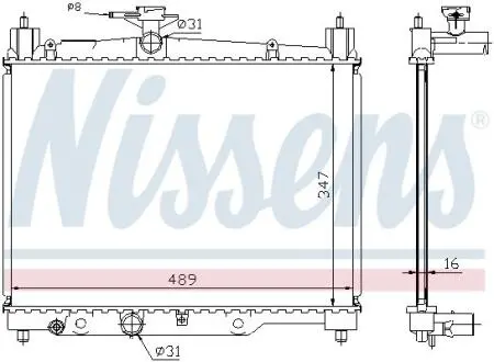 Радiатор NISSENS 64789A