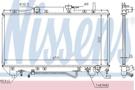 Радиатор NISSENS 64802