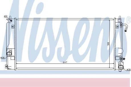 Радiатор NISSENS 64822