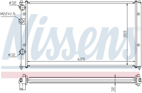 Радiатор NISSENS 652551