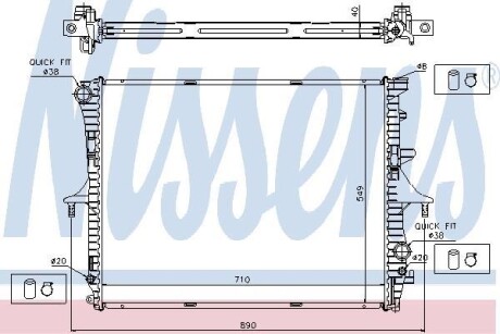 Радiатор NISSENS 65276A