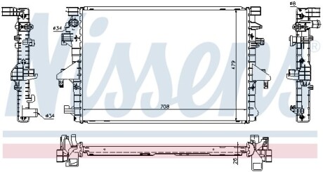 Радиатор охлаждения VW T5 (выр-во) NISSENS 65285