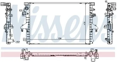 Радиатор охлаждения VW T5 (выр-во) NISSENS 65285