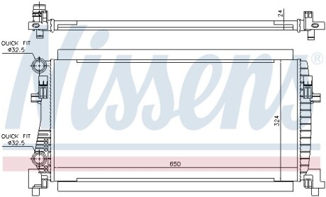 Радиатор охлаждения VAG (выр-во) NISSENS 65317