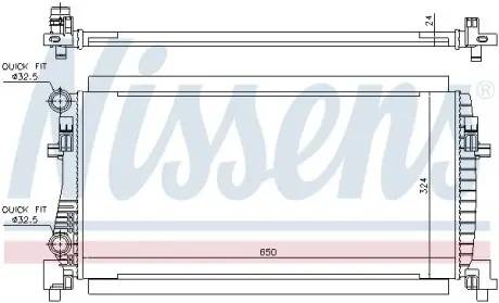 Радиатор охлаждения VAG (выр-во) NISSENS 65317