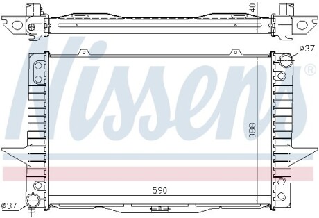 Радиатор охлаждения Volvo (выр-во) NISSENS 65536A