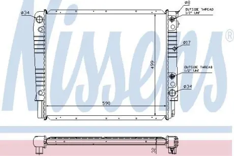 Радиатор NISSENS 65542A