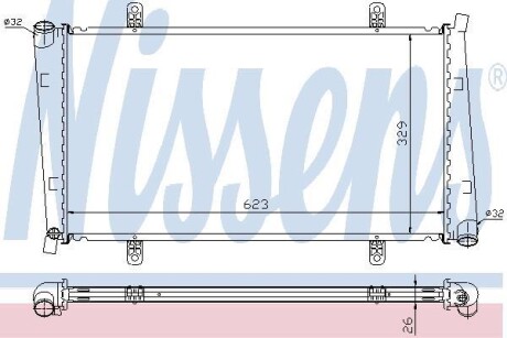 Радіатор охолодження NISSENS 65560A