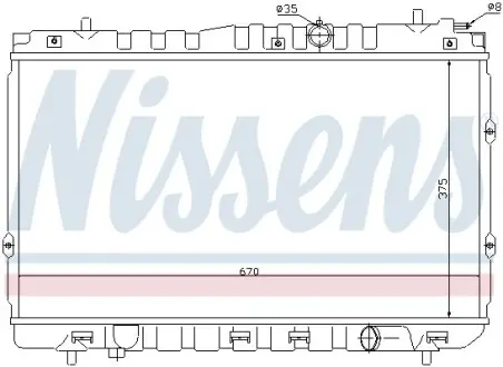 Радiатор NISSENS 66680