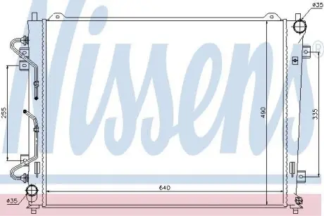 Радiатор NISSENS 66686