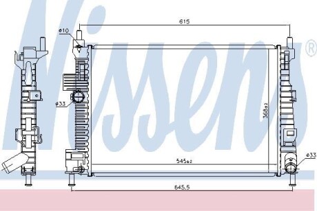 Радiатор NISSENS 66869