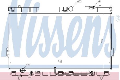 Радiатор NISSENS 67036