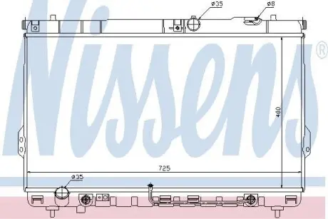 Радіатор охолоджування NISSENS 67036