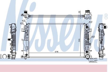 Радiатор NISSENS 67157A