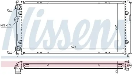 Радиатор NISSENS 673001